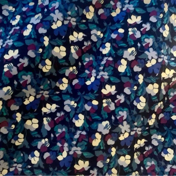 J. Crew Liberty Floral Blue and White Ruffled Midi Dress NWT - Picture 5 of 5